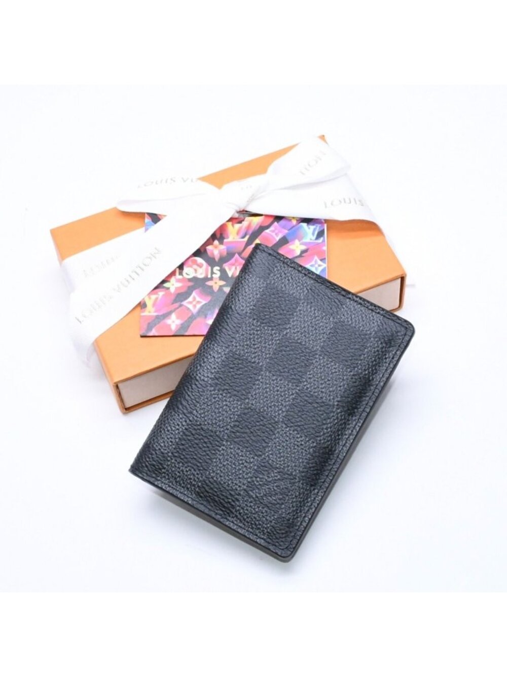 Louis Vuitton Pocket Organizer Card Case KT Damier Black